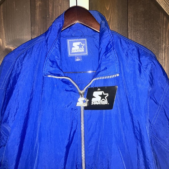 STARTER Other - VINTAGE‎ 90S STARTER WINDBREAKER JACKET UNISEX SIZE Large BNWT BLUE